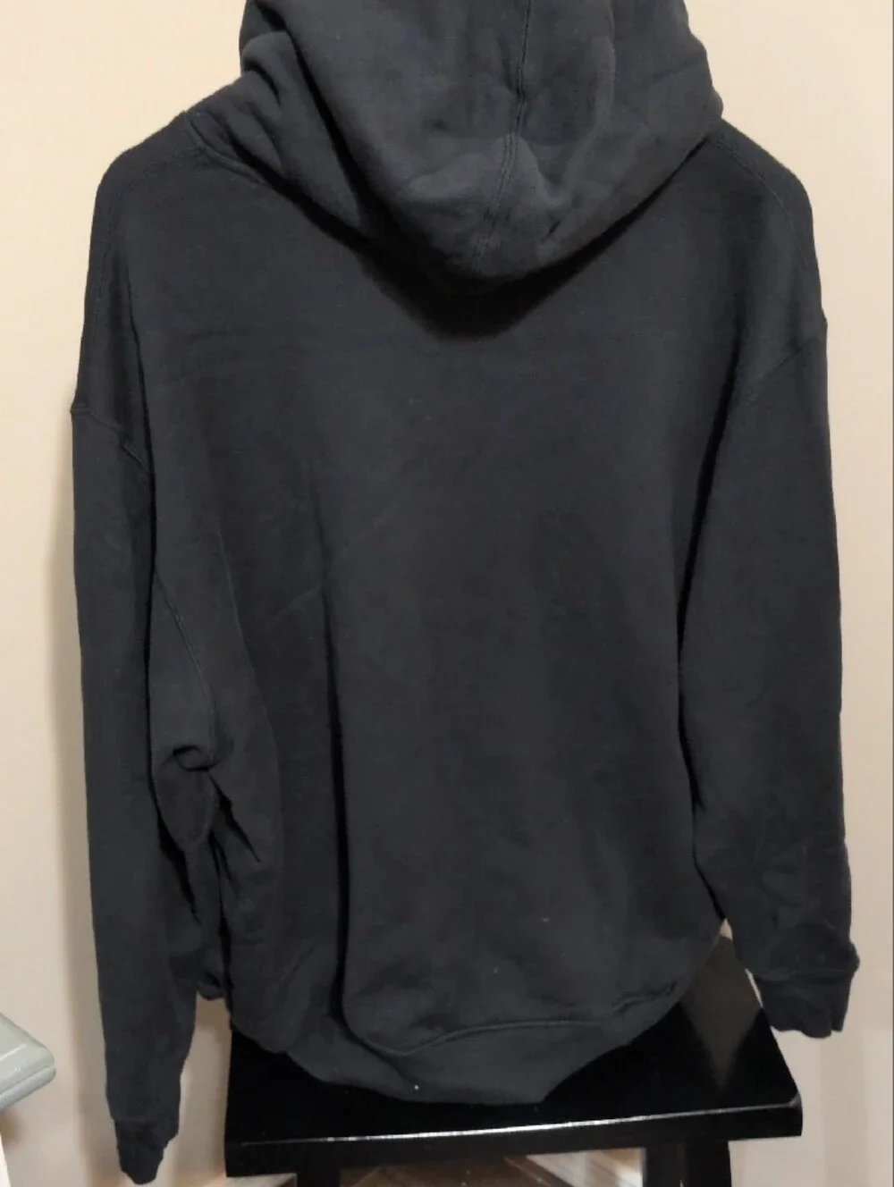 adidas Black Pullover Hoodie with Trefoil Logo